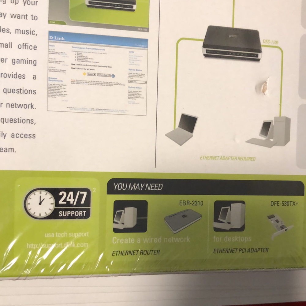 NIB D-Link 5-port 10/100 desktop switch DES-1105 - Picture 6 of 11